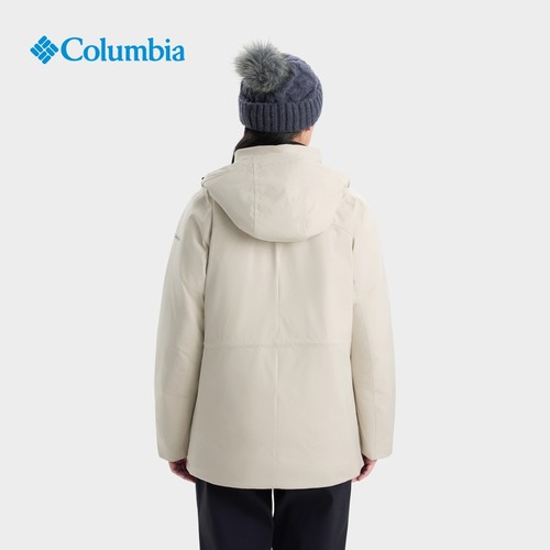 哥伦比亚户外25秋冬新品女子金点防水外套鹅绒600蓬羽绒服XR2474 - 图1