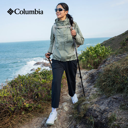 Columbia哥伦比亚户外上衣女子穿行系列防水冲锋衣徒步外套WR8364 - 图1