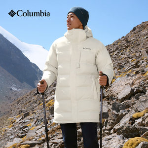 Columbia哥伦比亚男女金点防水无缝热压600蓬鹅绒羽绒服XE4716