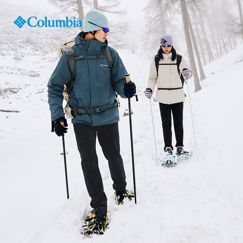 哥伦比亚25秋冬女金点防水冲锋衣700蓬鹅绒内胆三合一外套XR7355,淘宝优惠券,粉丝福利购,淘宝优惠卷