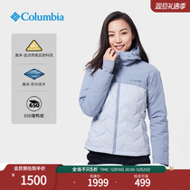 Colombia Outdoor Autumn Winter Womens Gold Point Thermal Water Waterproof Assault Machine Clothing 650 Fluffy Duck Down down jacket WR9048