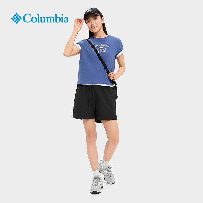 Columbia哥伦比亚户外24春夏新品女子时尚印花运动短袖T恤AR3545 - 图2