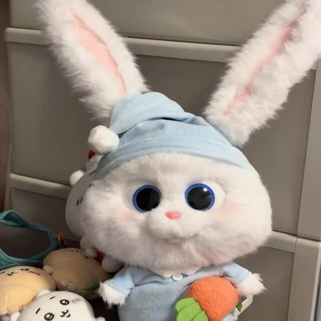 The Secret Life of Pets Series Plush Toy Doll Rabbit Cute Carrot Rabbit Doll ຕາໃຫຍ່ ຂອງຂວັນວັນເກີດ
