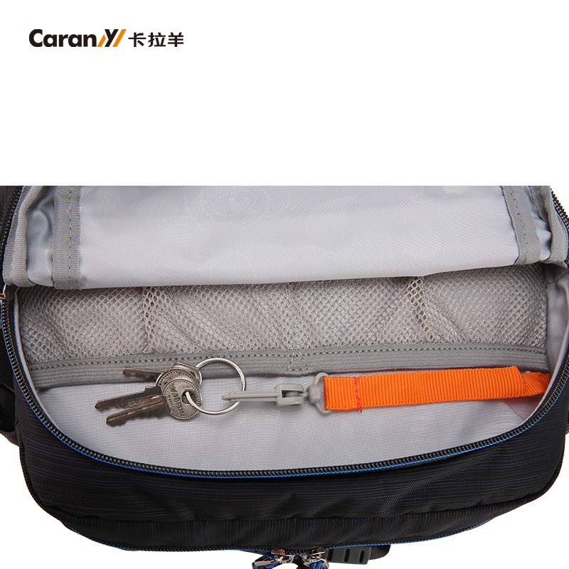 新款卡拉羊单肩包男户外潮男士包包 梦之旅箱包男士包袋