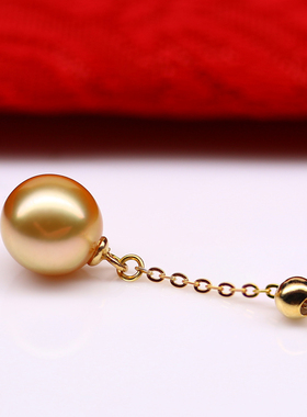 金色可调节韩版单颗贝珠锁骨链