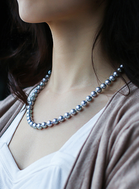 不掉色复古实用款珍珠项链送妈妈