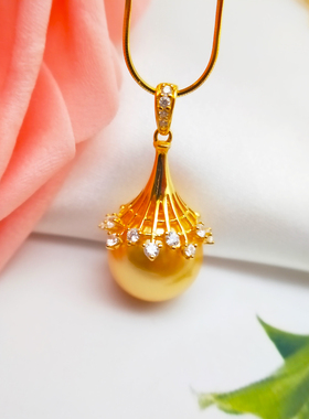 梨花贝珠礼盒装吊坠项链送闺蜜