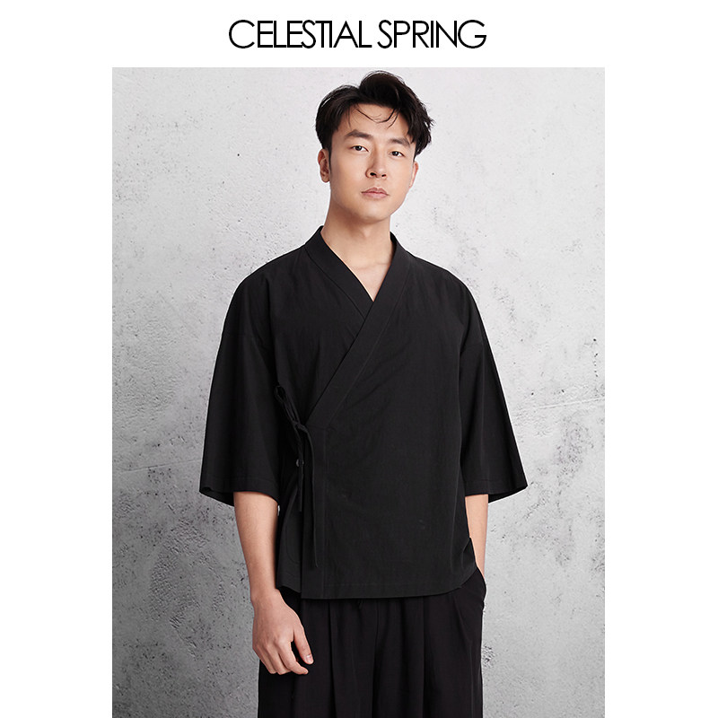 诗礼春秋新汉服 男装儒雅休闲传统交领右衽短袖衬衫夏季 - 小编推荐 - WePost 全民代运 - 马来西亚中国淘宝代运与集运专家