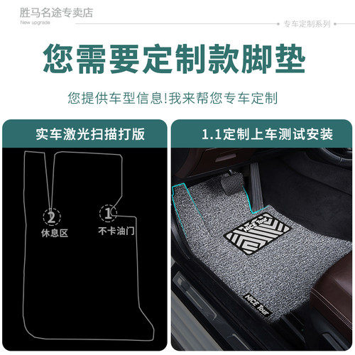 f3比亚迪e5脚垫25款宋pro丝圈ev专用max秦l唐dmi海豚plus汽车2025 - 图0