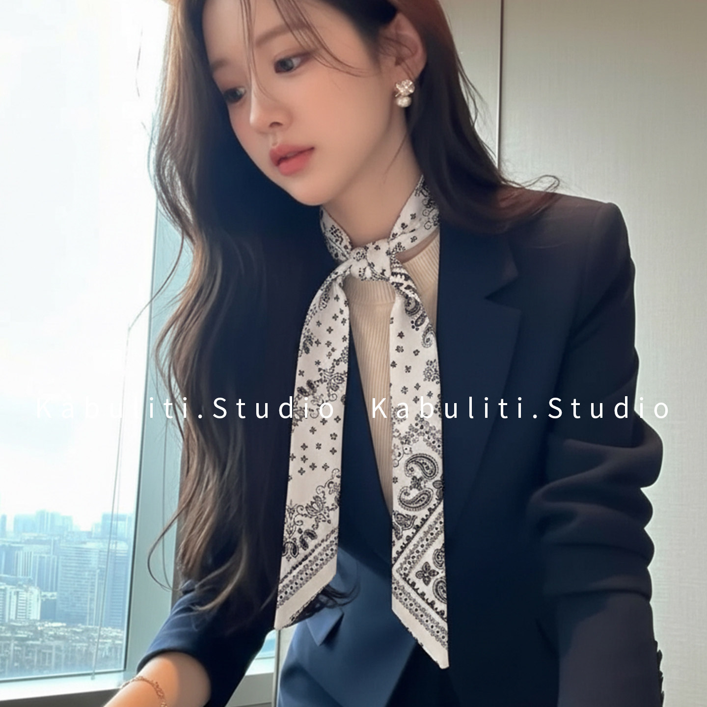 复古小长条细窄丝巾女腰带扎头绑发带护颈围脖飘带领带纱巾薄围巾,淘宝优惠券,粉丝福利购,淘宝优惠卷