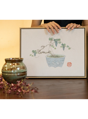 若奈东方作品《顺势》水溶肌理画