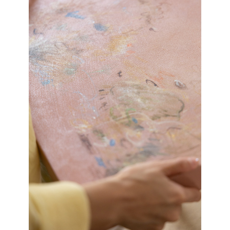 若奈 独家！柔粉岩砂手作 《浮生一隅》小幅肌理电表箱玄关艺术画,淘宝优惠券,粉丝福利购,淘宝优惠卷