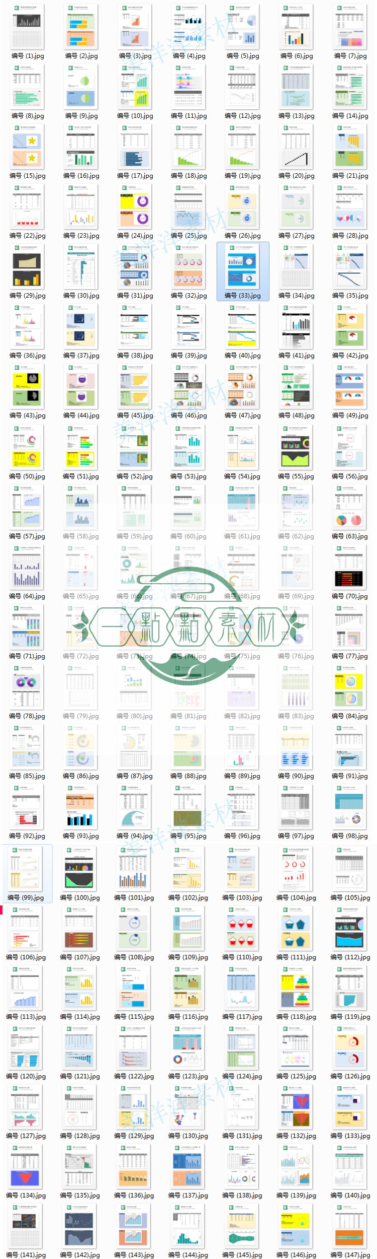 可视化图表模板数据自动生成财务报表Excel办公表格电子版xls素材 - 图1