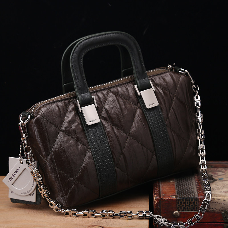 小D家女包2025新款真皮菱格手提包2025新款小香风小众高级斜挎包,淘宝优惠券,粉丝福利购,淘宝优惠卷