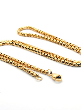 钛钢银色佛牌链配饰吊坠