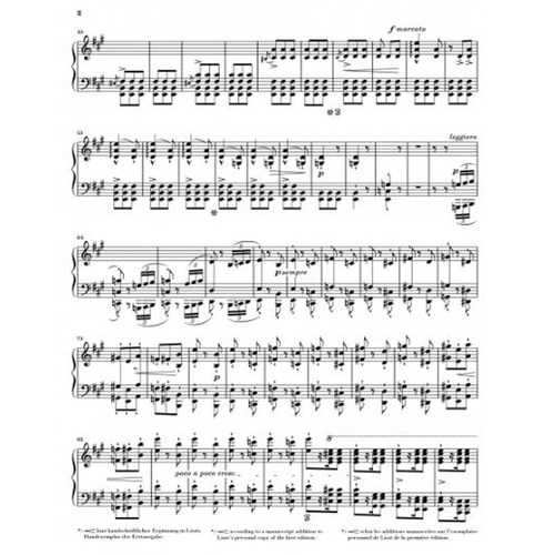 亨乐原版 李斯特 梅菲斯托圆舞曲 钢琴独奏 Liszt Mephisto Waltz HN763 - 图3