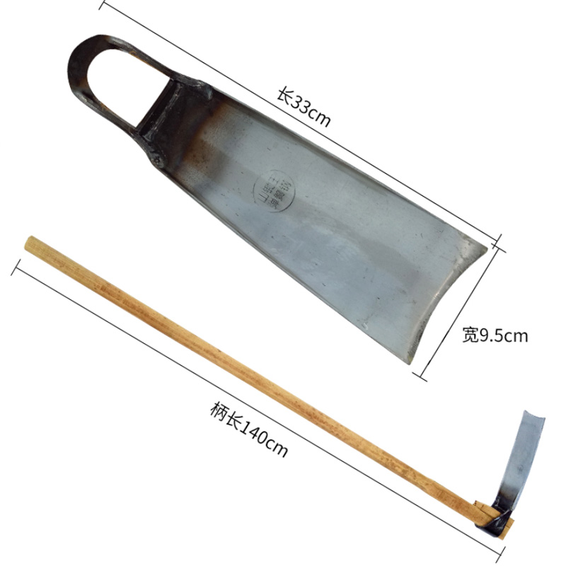 农用工具家用种菜锄头挖地多功能镢头除草全钢锻打锄草老式开沟除_虎窝淘