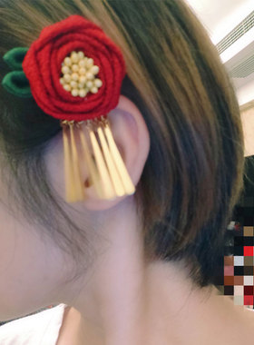 袜子头饰和服浴衣发夹