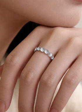 纯手工999足银雏菊戒指