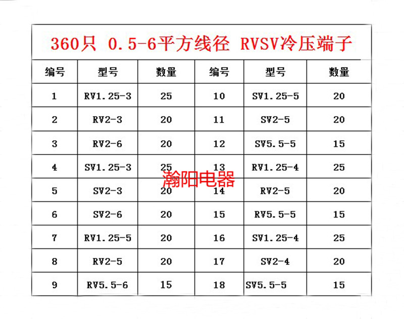 冷压端子U型O型接头预绝缘接线端叉型圆形公母 组合套装 端子盒