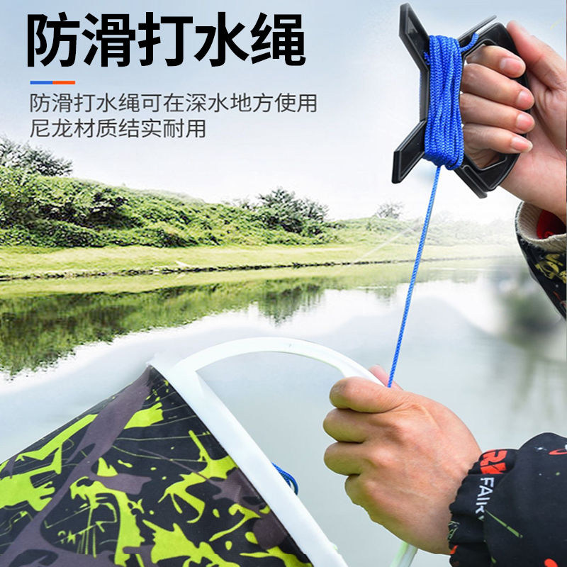 折叠装鱼桶鱼桶渔具鱼护取水桶钓鱼打水桶可折叠装鱼桶加厚钓鱼桶,淘宝优惠券,粉丝福利购,淘宝优惠卷