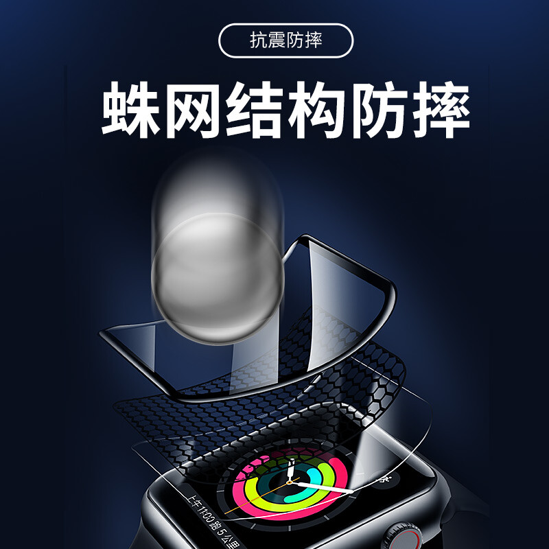 适用iWatch9钢化膜AppleWatchUltra保护膜iWatchS10全屏S10贴膜AppleWatch Ultra2苹果S9手表AppleWatchS表壳 - 图2