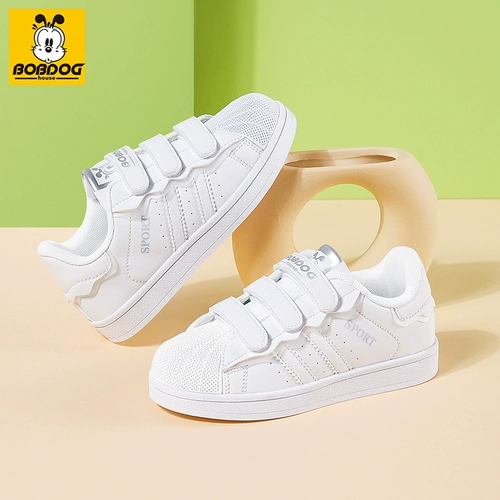 Детская белая обувь для мальчиков, кроссовки, белая спортивная обувь