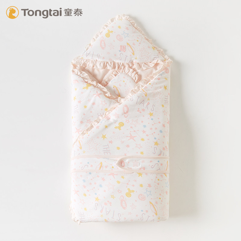 童泰新生婴儿抱被秋冬纯棉宝宝被子 童泰贝瑶婴童抱被/抱毯