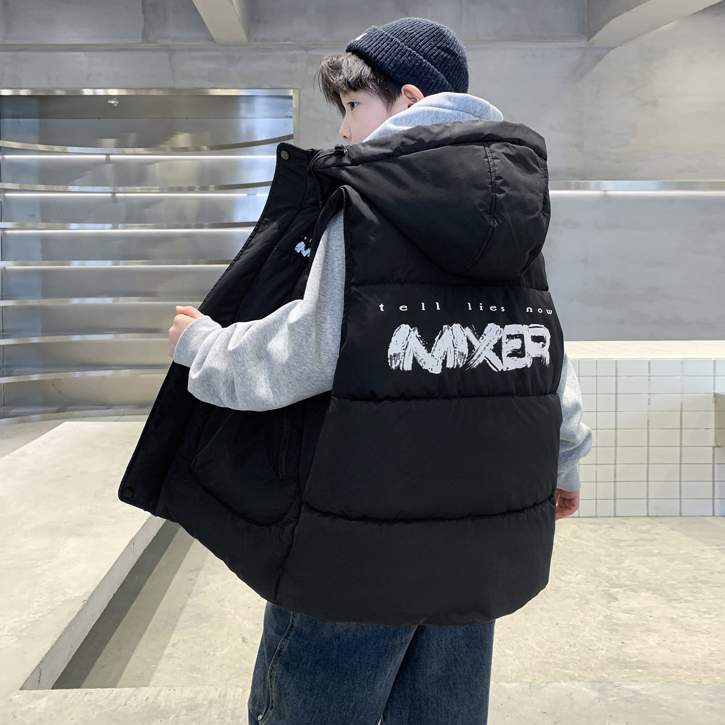 男童羽绒棉马甲秋冬季2025新款儿童马夹外穿中大童男孩加厚背心潮,淘宝优惠券,粉丝福利购,淘宝优惠卷