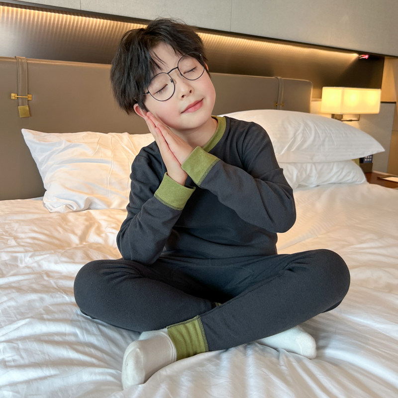 儿童装男童睡衣秋衣秋裤套装2025新款大童家居服德绒冬款保暖内衣,淘宝优惠券,粉丝福利购,淘宝优惠卷