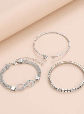 Cross border ins Style Women's Love Opening Bracelet女士