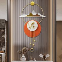 Creative Restaurant Genguan Wall Metal Hanging Living-room Iron Art Pendant TV Background Wall Wood Grille Adornment