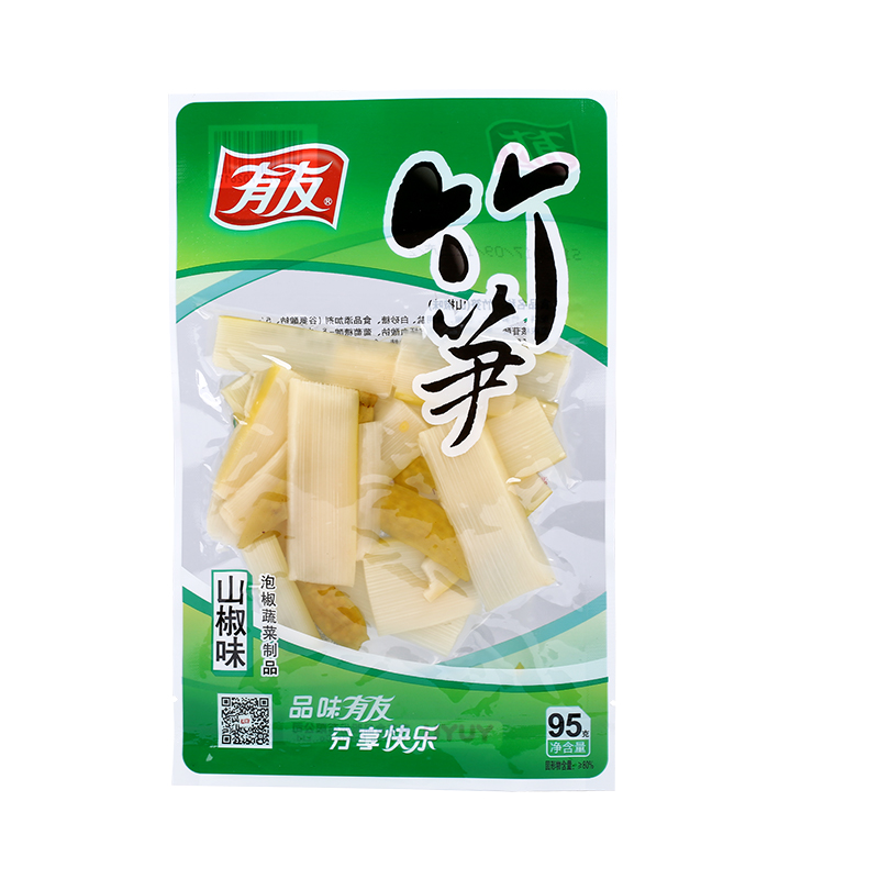 【有友】泡椒脆笋重庆休闲零食网红佐餐即食下酒菜山椒鲜笋95g-图0