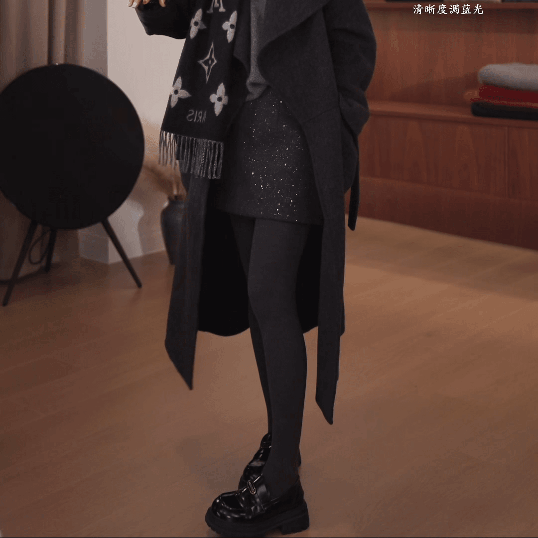 2025秋冬新款短裙A字百搭亮闪闪显瘦韩系高级感拼色亮片半身裙女,淘宝优惠券,粉丝福利购,淘宝优惠卷