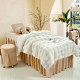 High-end rabbit hair light luxury beauty bed cover four-piece set