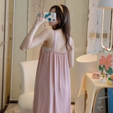 Летняя пижама, юбка, шелковый тонкий жилет для принцессы, платье, эффект подтяжки, 2021 года, оверсайз