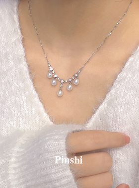 淡水项链其他银淡水银男女银