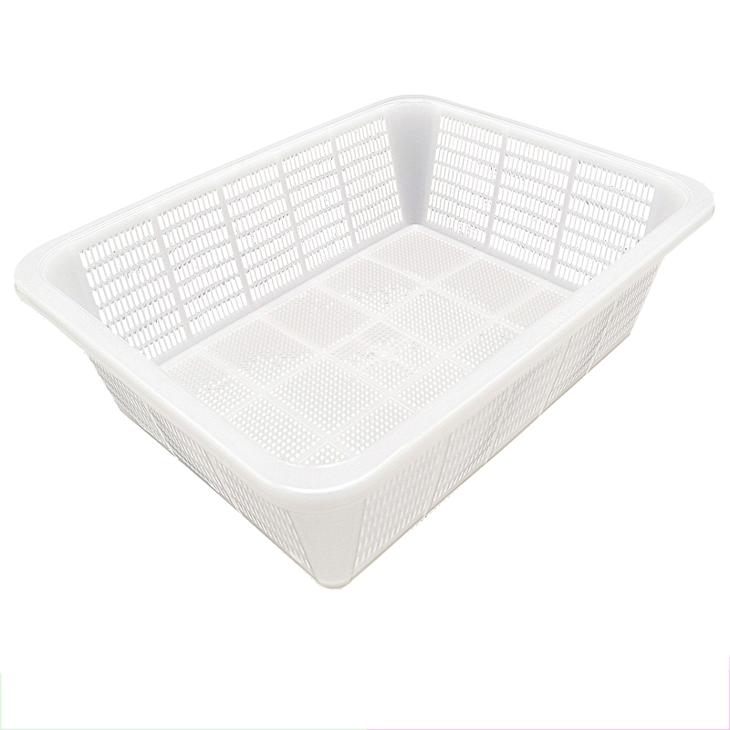 套装漏盆沥水塑料方筛长方形白色篮盆酒店收纳盆加密筐加厚控水盆,淘宝优惠券,粉丝福利购,淘宝优惠卷