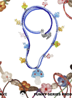 WACKYE彩色串珠甜酷项链