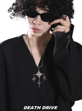 WACKYE镜面logo吊坠项链