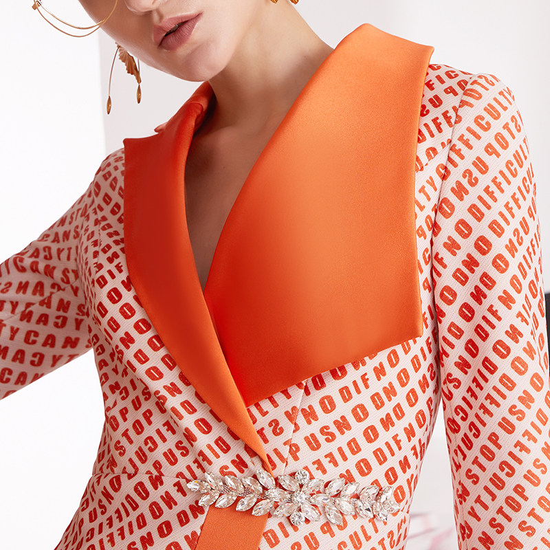 酷尔纳斯礼服裙女宴会高级秋连衣裙 酷尔纳斯连衣裙