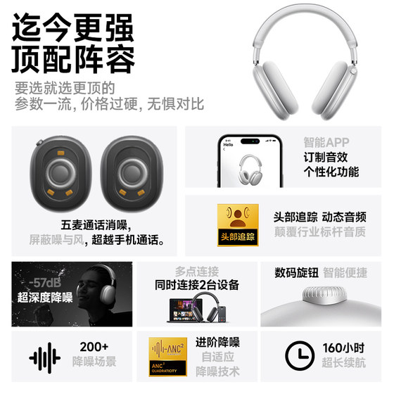 Pincun F8Pro headset AI noise reduction Bluetooth wireless gaming wired headset computer suitable for Apple MAX
