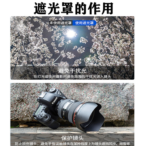 遮光罩ET-77适用佳能 RF85mm F2 STM镜头专用67mm微单R5 R6 RP - 图2