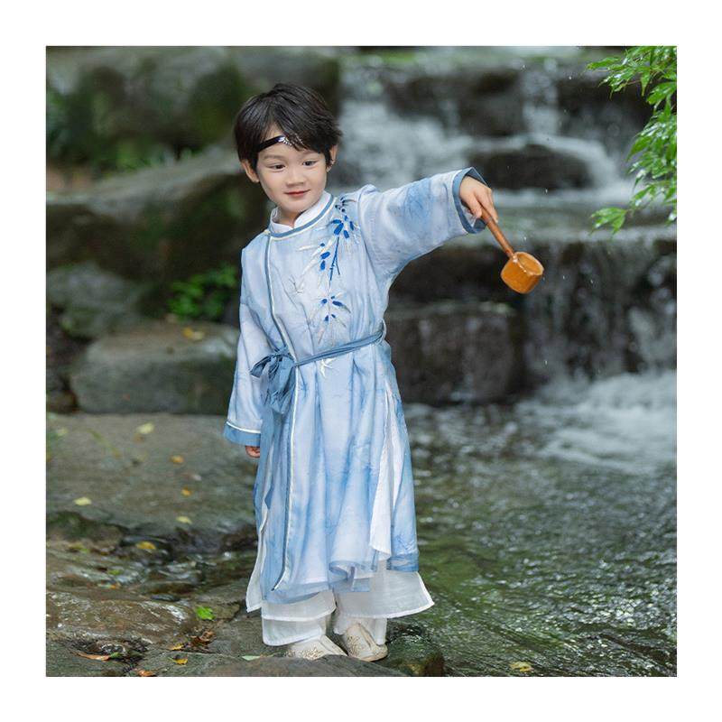 儿童汉服男童少爷服男孩唐装古装演出服新中式国学服古风帅气古装,淘宝优惠券,粉丝福利购,淘宝优惠卷
