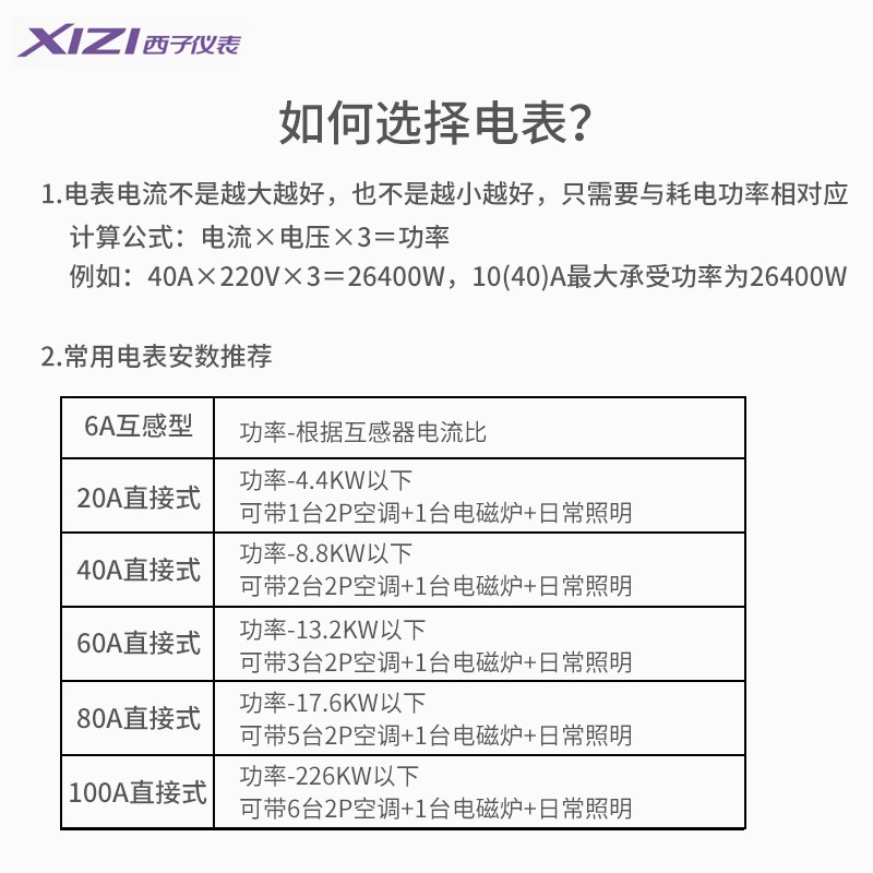 DTS601杭州西子电表20A40A60A80A100A杭州西子三相四线电子式电表 - 图3