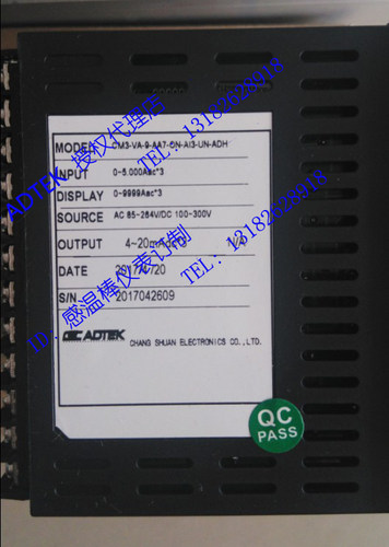 台湾ADTEK三相电压电流表CM3-VA9-AA7;CM3-VA9-AV6-ON-AI3-UN-ADH - 图2