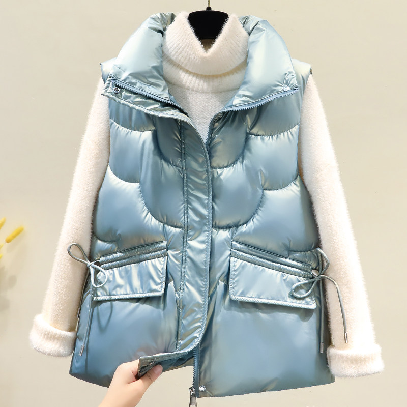 2025年秋冬季新款棉马甲女短款时尚韩版马夹立领坎肩百搭背心外套,淘宝优惠券,粉丝福利购,淘宝优惠卷