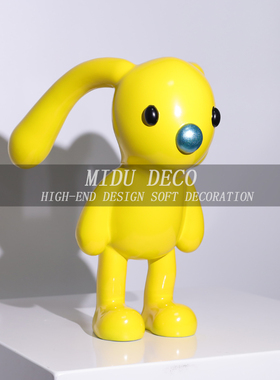 树脂装饰北欧儿童房长耳兔