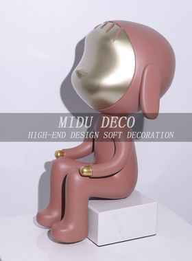 树脂装饰现代客厅可爱小孩
