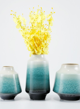 新中式风插花器电视柜创意陶瓷